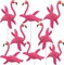 4E's Novelty 12 Pcs Twirling Wings Pink Flamingo Yard Decorations Small - Flamingo Garden Decor & Party Supplies
